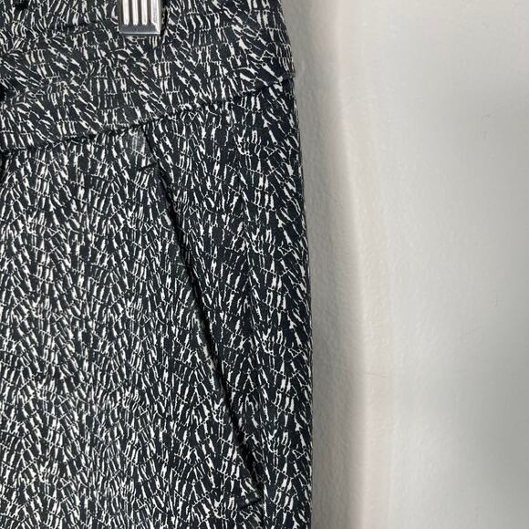 Liverpool Jeans Co pants chinos women's 2 white black gray geographic pattern - Picture 2 of 15